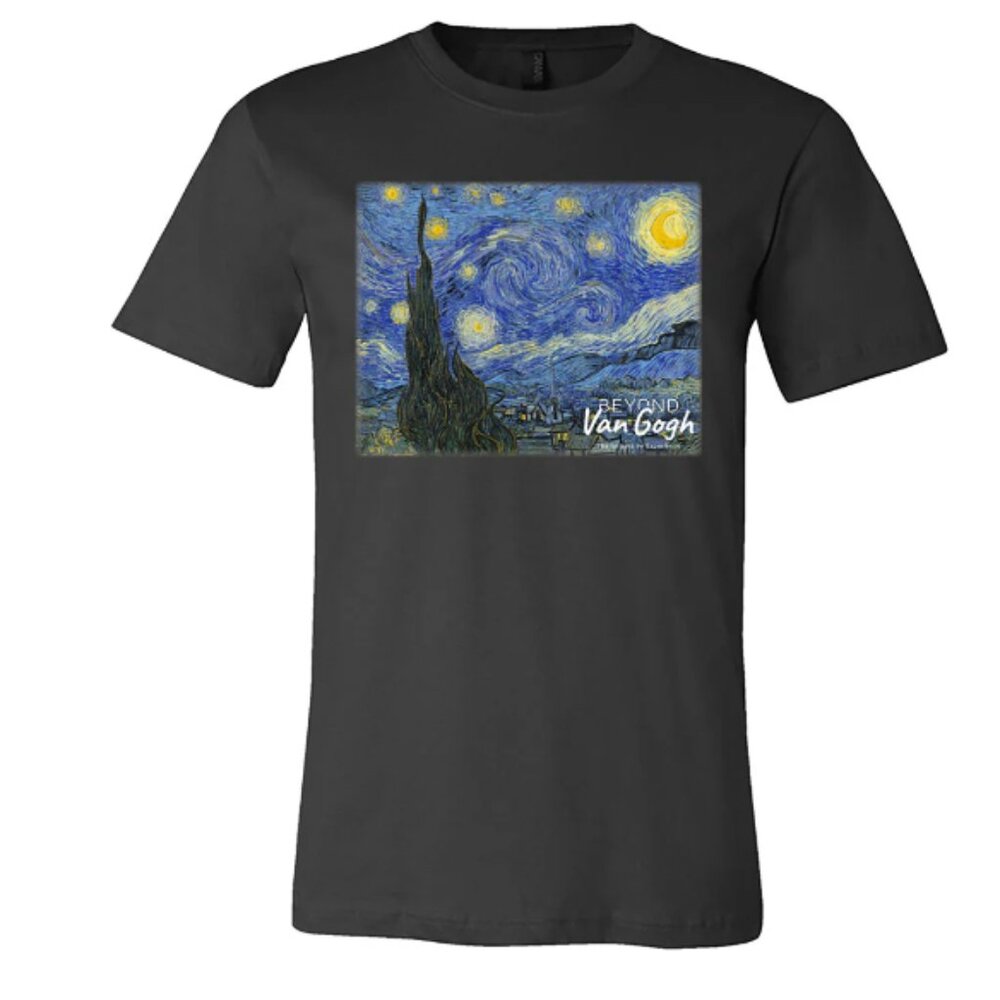 Beyond Van Gogh starry night Tshirt size L